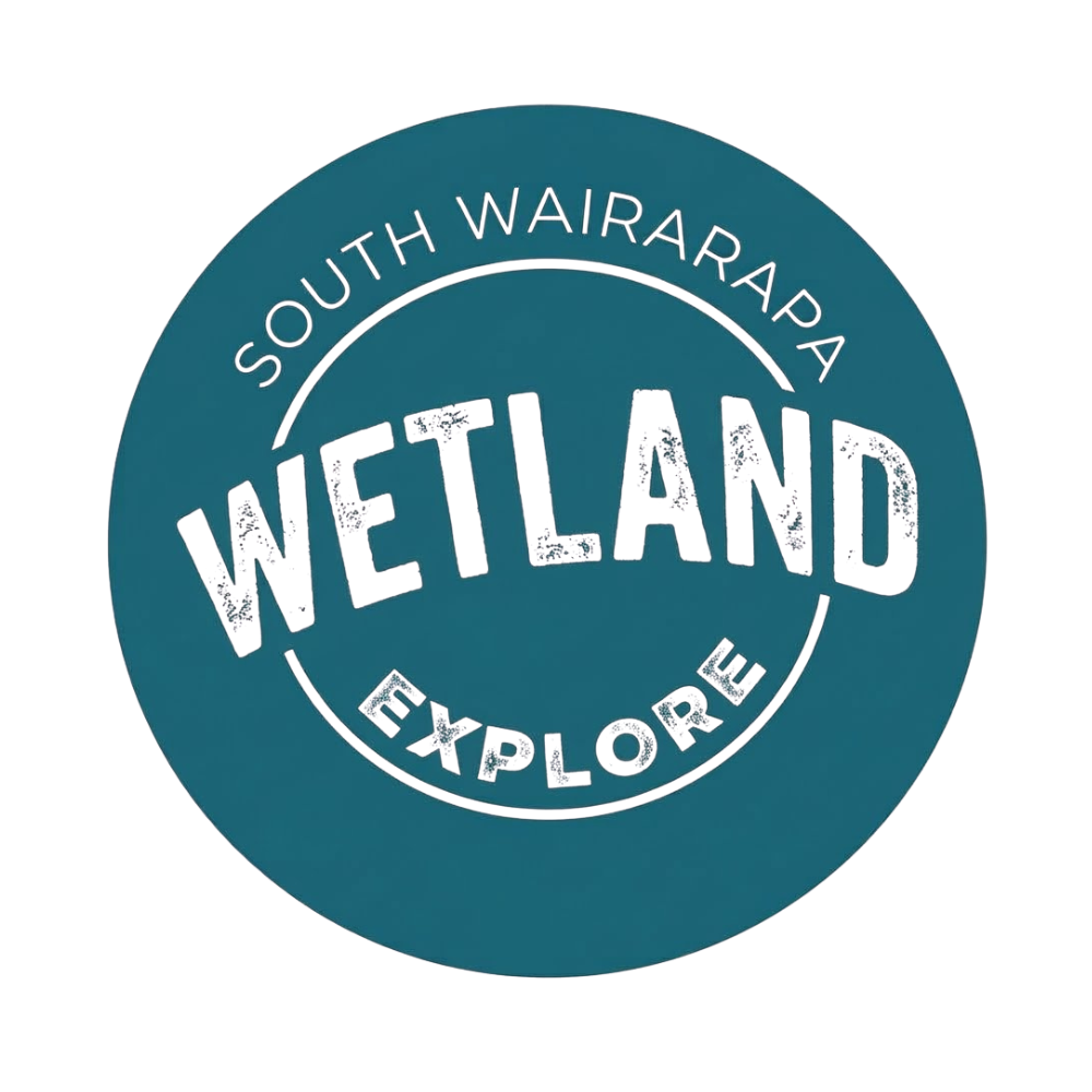 Circular logo with the words South Wairarapa Wetland Explore